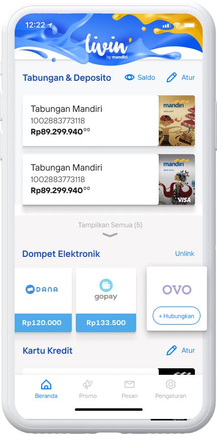 Cara Menghubungkan E Wallet Ke Livin By Mandiri