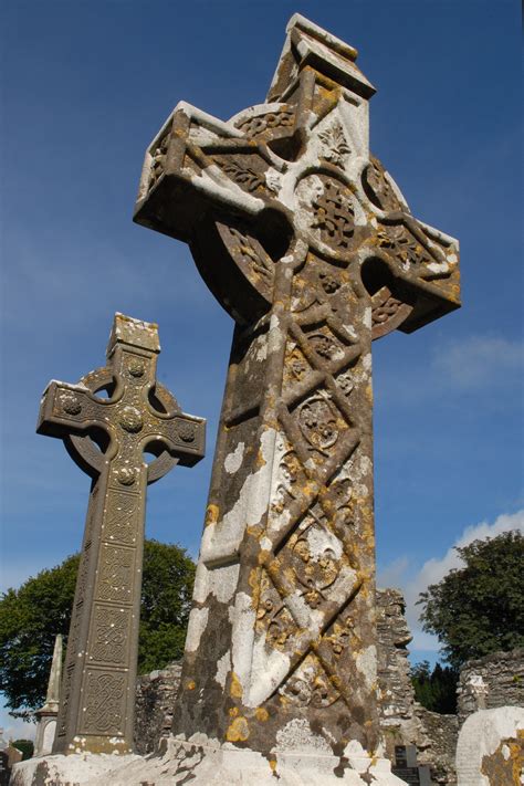 1080x1776 Wallpaper Stone Cross Monasterboice Ireland Cemetery