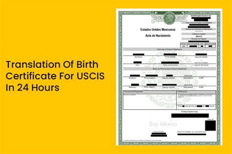 Affordable Birth Certificate Translation Services 100 Secured