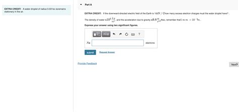 Solved A Water Droplet Of Radius 0 031m Mmm Remains Chegg