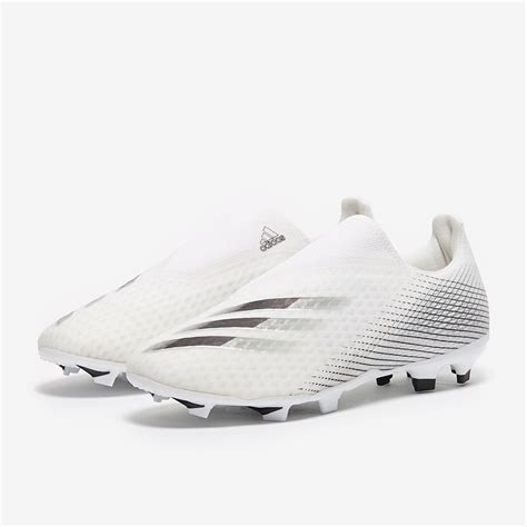 Adidas X Ghosted 3 Laceless Fg White Core Black Silver Metallic