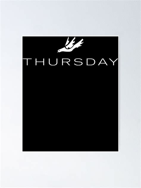 "Thursday Band Logo (Transparent Background)" Poster for Sale by ...