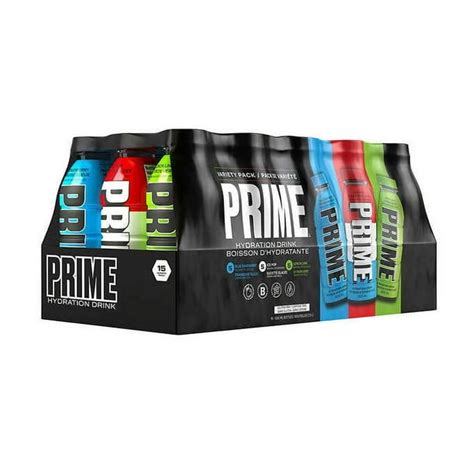 Prime Hydration Drink Variety Pack 500ml (15/Pack) - Walmart.ca