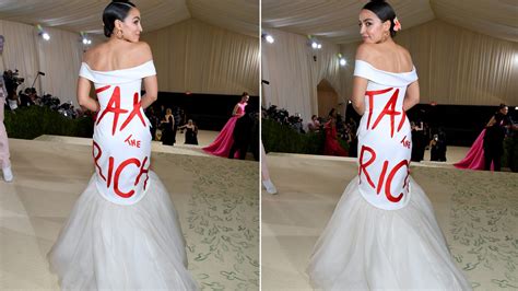 Twitter Erupts Over Ocasio Cortezs Tax The Rich Dress At Met Gala Hypocrisy Of Our Ruling