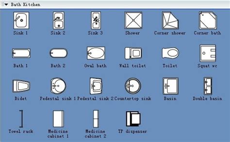 House Plan Symbols Floor Plan Symbols Bathroom Floor Plans