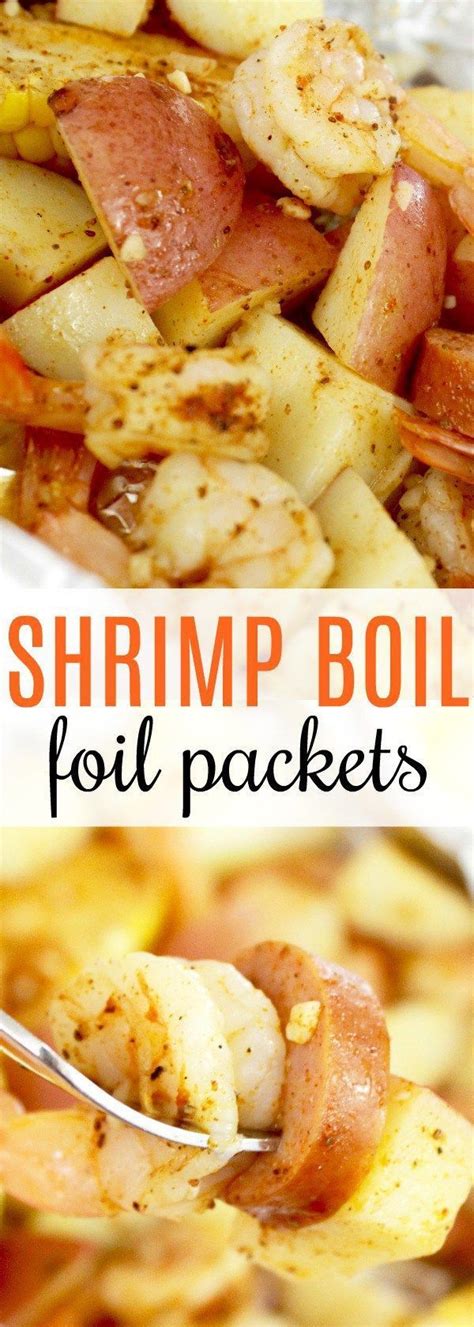 Shrimp Boil Packets Easy Foil Packet Dinner