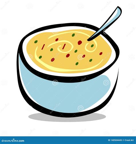 Ejemplo Del Vector Del Cuenco De Sopa Clipart Del Cuenco De Sopa