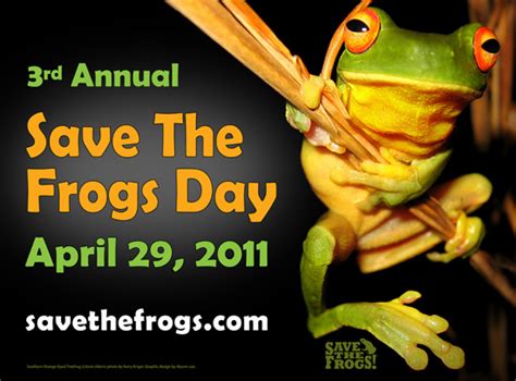 Zoo News Digest 3rd Annual Save The Frogs Day