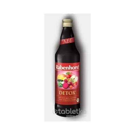 Rabenhorst DETOX šťava 750 ml etabletka