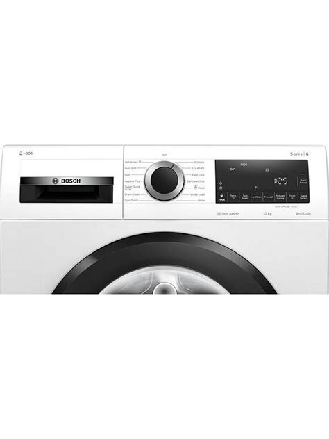 Bosch Series 6 Wgg254f0gb 10kg Load 1400rpm Spin Freestanding Washing Machine I Dos Iron