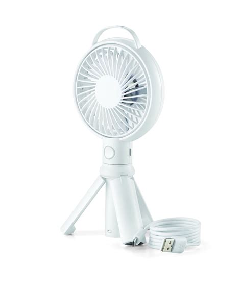 Mainstays Mini Usb Rechargeable Fan 4 Inch White Finish