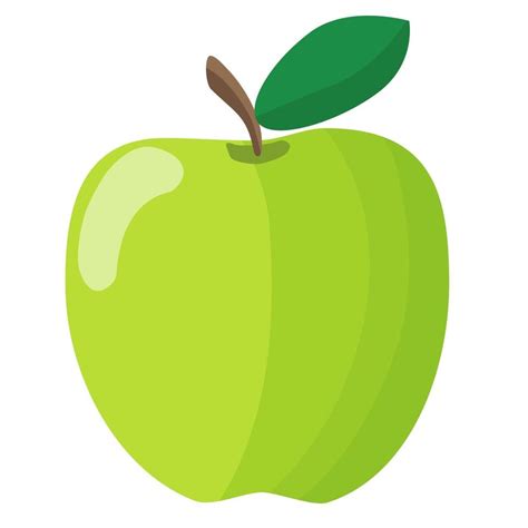 Vector Isolated Object Illustration Fruit Green Apple 2794228 Vector