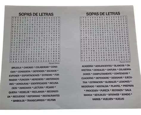 Sopas De Letras Pdf Para Imprimir Cuotas Sin Inter S