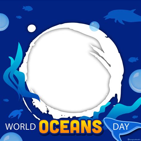 The World Oceans Day Poster With An Ocean Theme