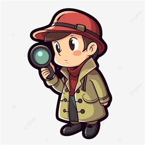 An Anime And Cartoon Character In A Red Coat Holding An Object With A