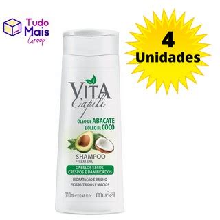 Kit Shampoo Muriel Vita Capili Oleo De Abacate E Oleo De Coco Ml