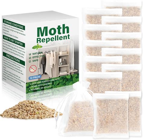 Amazon.com : 12 Pack Moth Repellent for Closets, Peppermint Effective