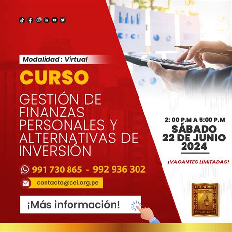 Curso Gesti N De Finanzas Personales Y Alternativas De Inversi N