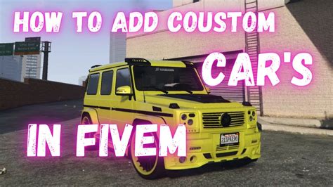 How To Add Car In Fivem Server Fivem Addon Cars Youtube