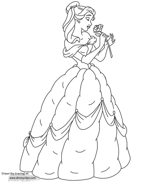 Beauty And The Beast Coloring Pages Rose Coloring Pages Disney