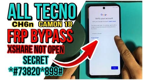 All Tecno Camon Ch N Frp Bypass Unlock Frp No Need Pc