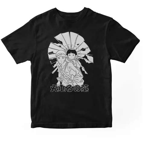 Playera Ghibli La Tumba De Las Luciérnagas Seita Anime Meses sin interés