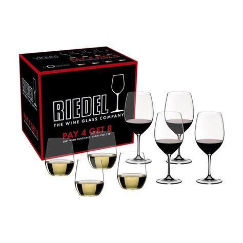 Riedel Vinum 8X4 Red And White O Pay 4 Get 8 Sabremos Tomar