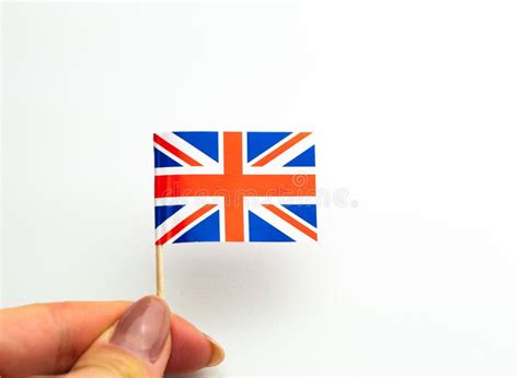 The National Union Jack Flag of Great Britian ,blue and Red Stock Photo ...