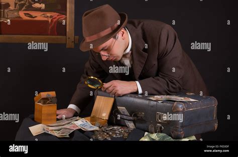 Numismatist with his coin collection Stock Photo - Alamy