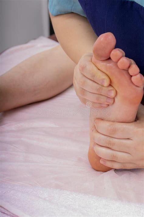 Reflexology Foot Massage Taking Care Of Yourself Stock Image Image