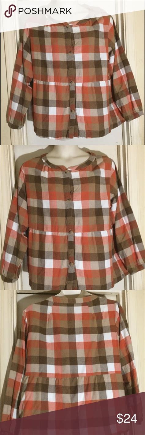 Dressbarn Woman Blouse Blouses For Women Plaid Design Dressbarn