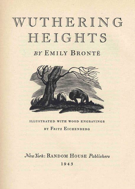 Cumbres Borrascosas Wuthering Heights Literary Posters Books