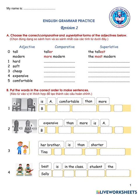 Grade 5 English Grammar Practice Interactive Worksheet Live Worksheets Library