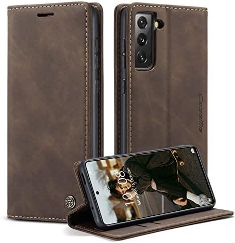 CaseMe Coque Pour Samsung Galaxy S21 5G Housse En Cuir Premium PU