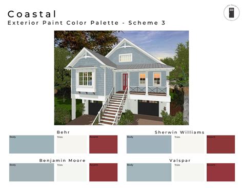 Exterior Color Palettes Of Three