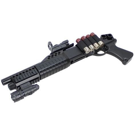 Fusil Pompe M A Sawed Avec Lampe Red Dot Agm Phenix Airsoft