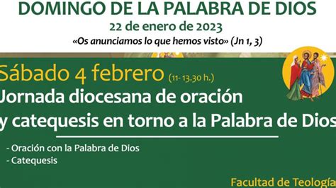 Jornada de oración y catequesis en torno a la Palabra de Dios