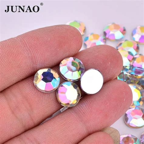 Junao Mm Crystal Ab Rhinestones Round Crystals Beads