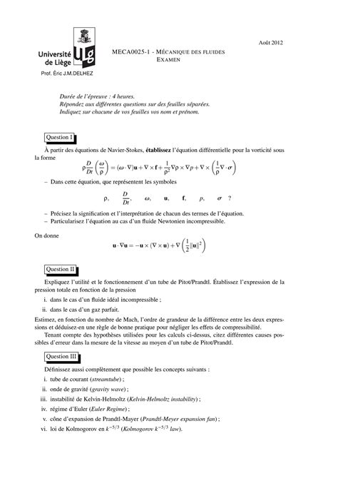 Examen Ao T Questions Et R Ponses Lglg Prof J M Meca