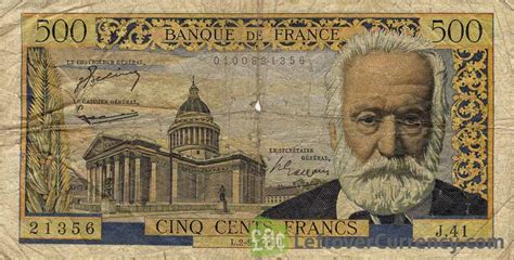 French Francs Victor Hugo Exchange Yours For Cash Today