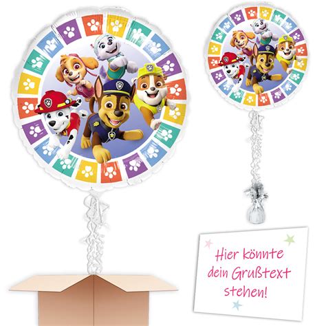 Fliegender Folienballon Paw Patrol Im Karton Cm