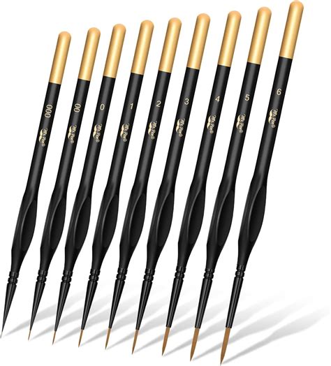 Amazon Mr Pen Detail Paint Brushes Set Pcs Gold Black