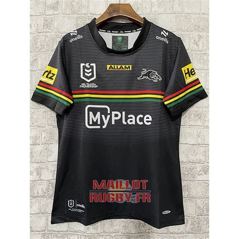 Nouveau Maillot Penrith Panthers Rugby 2024 Domicile Noir Replica