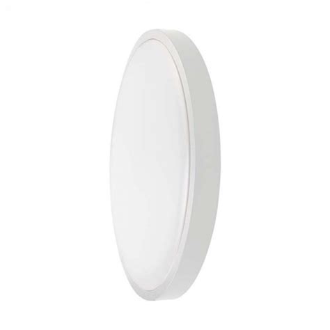 Plafoniera Led Rotunda W Cu Senzor Microunde Rama Alba Ip