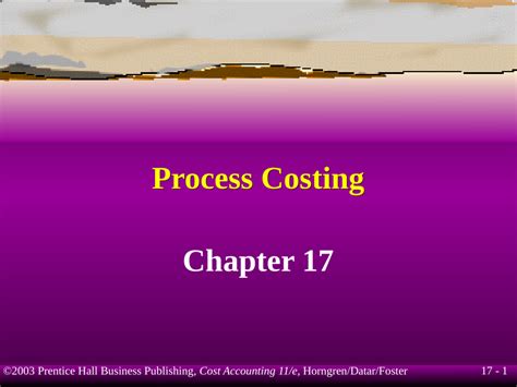 PDF Process Costing