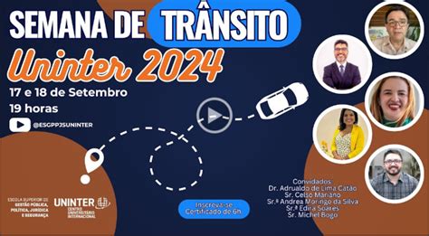 Uninter promove evento da Semana de Trânsito participação da