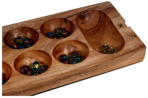 Sungka Game - Wooden Congkak Kalaha Mancala Traditional Boardgame