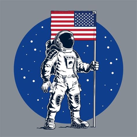 Astronot Amerikan Bayra