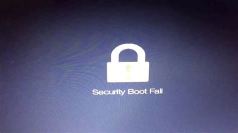 Security Boot Fail Youtube