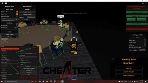 Roblox Breaking Point Gui Pastebin Script Cheater Zone